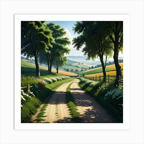 Country Road 9 Art Print