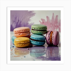 Colorful Macarons 1 Art Print