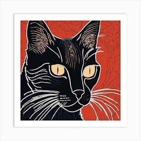 Linocut1 Art Print