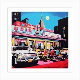 New York Diner Art Print