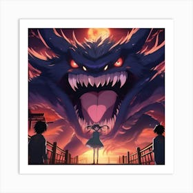 Monster From Hell Art Print