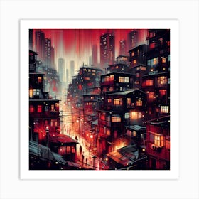 Hong Kong City Art Print