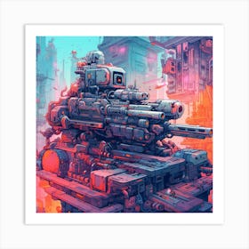 Futuristic City 3 Art Print