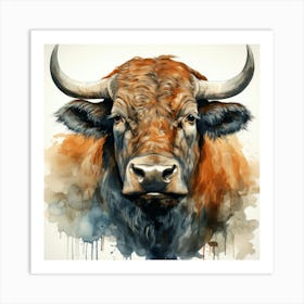 Bull Painting Poster