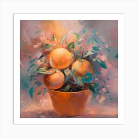 Oranges In A Pot 17 Art Print