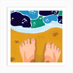 Beach - 1x1 Art Print