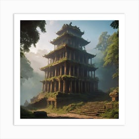 Chinese Pagoda Art Print