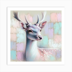 "Gentle Gaze" is an enchanting pastel portrait of a young deer, its innocent eyes conveying a sense of wonder and serenity. Set against a textured backdrop of soft pinks and blues, the artwork radiates a calming, whimsical charm. The subtle interplay of light and shadow across the deer's features highlights the delicate details, adding depth and warmth. This artwork is a beautiful addition to any space that seeks to inspire a sense of peace and the gentle side of nature's beauty. It's perfect for animal lovers, pastel art enthusiasts, or anyone looking to infuse their surroundings with a touch of gentle grace. Art Print