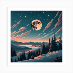 Landscape Painting Art Print