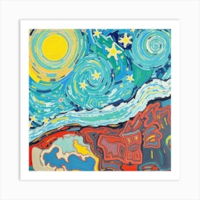 Starry Night 16 Art Print