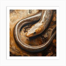 Eel Head Art Print