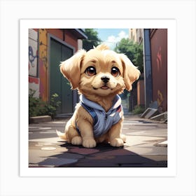 Cute Puppy Art Print