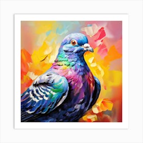 Rainbow Pigeon 1 Art Print