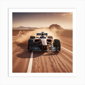 F1 Desert V2 Art Print