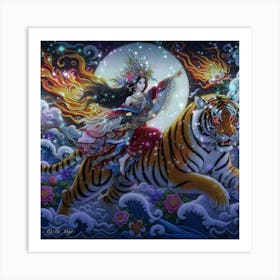 Chinese Tiger Art Print