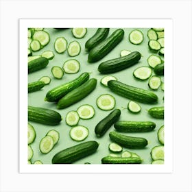 Cucumber As A Frame Trending On Artstation Sharp Focus Studio Photo Intricate Details Highly De (6) Art Print