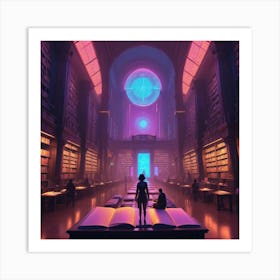 Library 4 Art Print