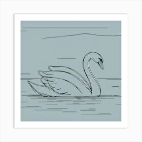 Swan A Art Print