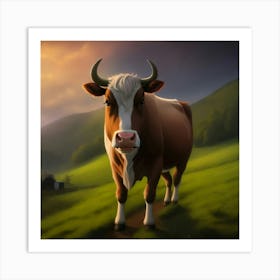 Hillside Grazing Art Print