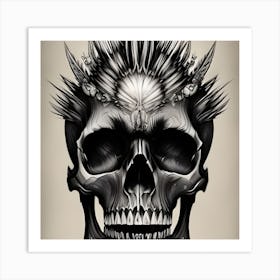 Tribal Skull Art Print