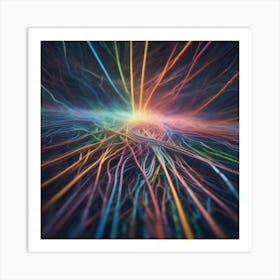 Abstract Rays Of Light 7 Art Print