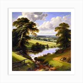 Landscape By Thomas Moore Art Print