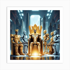 King Of Robots Art Print