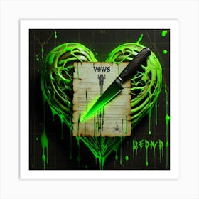 "Vows:Voodoo" Neon Hearts Collection [Risky Sigma] Art Print