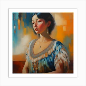 Abstract Lady Picture(17) Art Print