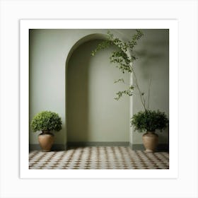 Room With Plants 1 Art Print