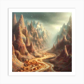 Ice Cream Mountain 3 Art Print