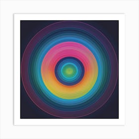 Rainbow Circle 1 Art Print