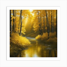 Golden Autumn Art Print