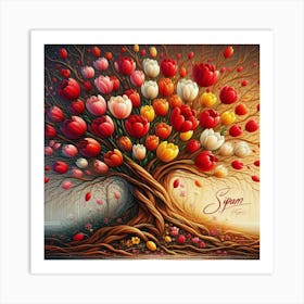 Tulip Tree Art Print