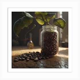 Coffee Beans In A Jar 1 Art Print