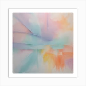 Pastel Abstract Painting Art Print