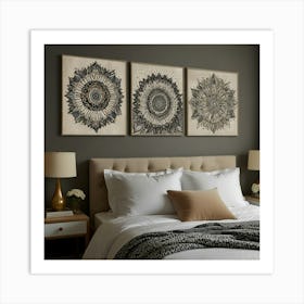 Three Mandalas Art Print