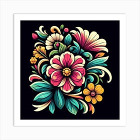 Floral Painting Art Print