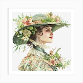 Victorian Lady Art Print