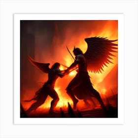 Reality of hell and heaven Art Print