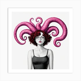 Octopus Head 1 Art Print