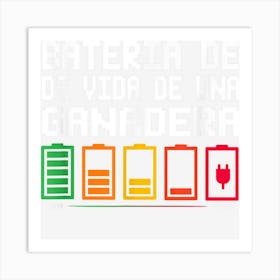 Bateria De Vida De Una Ganadera Art Print