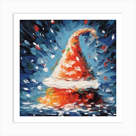 Santa Hat Art Print