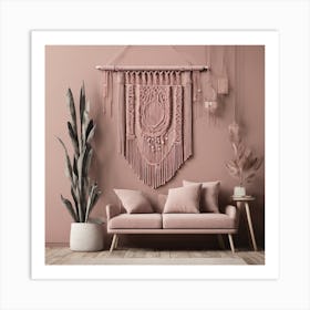 Macrame Wall Hanging Art Print