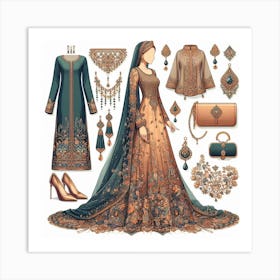 Beautiful Dress Art Print