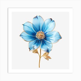 Blue Flower Art Print