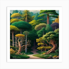 Forest Path Art Print