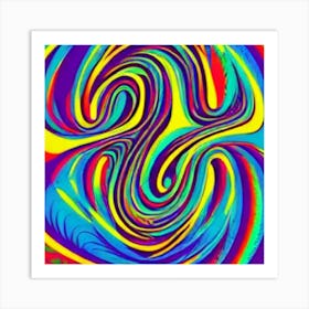 Psychedelic Swirl Art Print