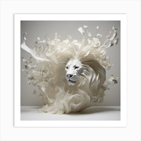 Lion Sculpture Art Print