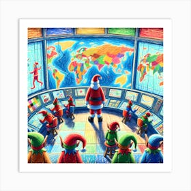 Super Kids Creativity:Santa'S Office 1 Art Print